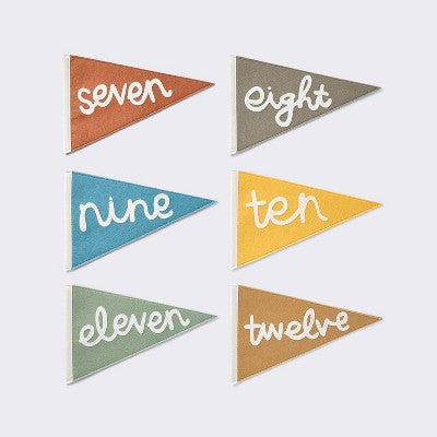 Milestone Felt Pennants - Multi Color - Cloud Island™