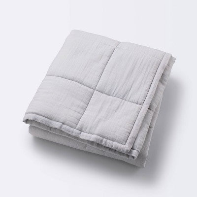 Muslin Quilt Baby And Toddler Blanket - Gray - Cloud Island™