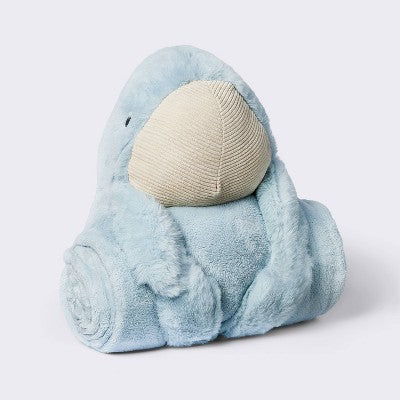 Plush Blanket With Soft Toy - Whale - Cloud Island™