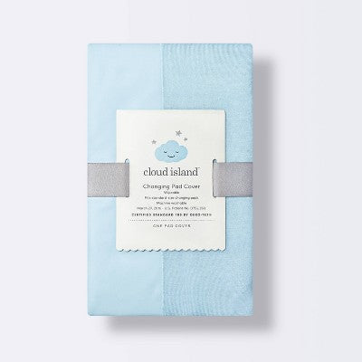 Wipeable Changing Pad Cover - Solid Blue - Cloud Island™