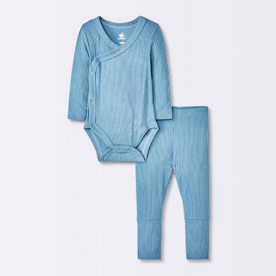 Baby Boys' 2pc Soft Blend Top & Bottom Set - Cloud Island™ Blue