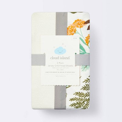 Fitted Jersey Crib Sheet Fauna - Solid Gray - Cloud Island™