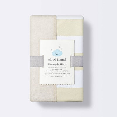 Wipeable Changing Pad Cover - Khaki Stripes - Cloud Island™