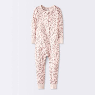 Toddler Girls' Smooth Jersey Snug Fit Union Suit - Cloud Island™ Pink