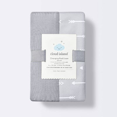 Wipeable Changing Pad Cover - Gray Arrows - Cloud Island™