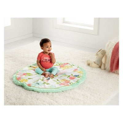 Round Activity Playmat Floral - Cloud Island™ Pink/Light Green
