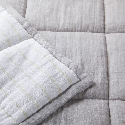  Muslin Quilt Baby And Toddler Blanket - Gray - Cloud Island™