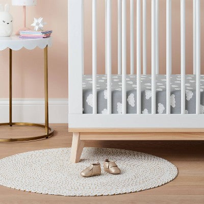  Crib Fitted Sheet Clouds - Cloud Island™ Gray