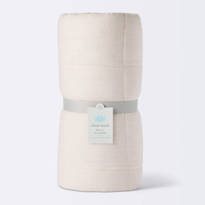  Muslin Quilt Baby And Toddler Blanket - Light Pink - Cloud Island™