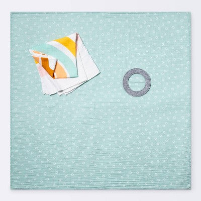  Muslin Blanket With Felt Frame Rainbow - Cloud Island™