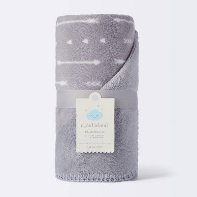  Plush Baby Blanket - Gray Arrows - Cloud Island™