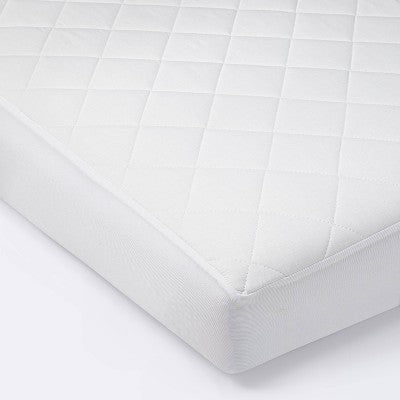  Waterproof Fitted Mini Crib Mattress Pad Cover - Cloud Island™ White