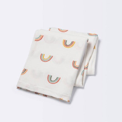  Polyester Rayon Jersey Swaddle - Cloud Island™ Rainbows
