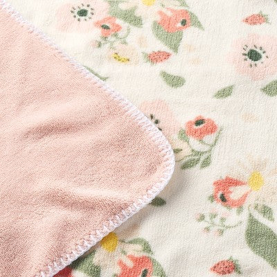  Plush Baby Blanket - Floral - Cloud Island™