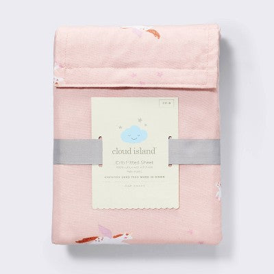  Cotton Fitted Crib Sheet - Unicorn - Cloud Island™