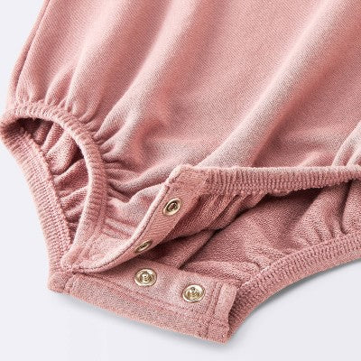  Baby Girls' Love Sweatshirt Romper - Cloud Island™ Pink