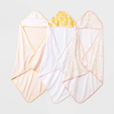  Baby Girls' 3pk Hooded Towel - Cloud Island™