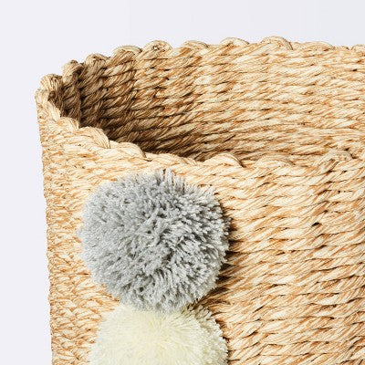  Small Paper Rope Decorative Basket Neutrals - Cloud Island™