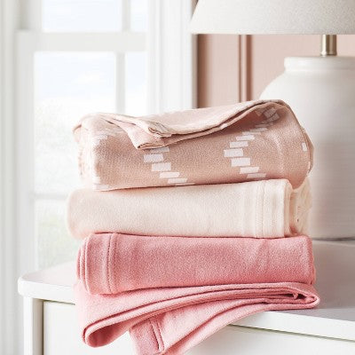  Jersey Swaddle Baby Blankets - Pink Chevron - 3pk - Cloud Island™