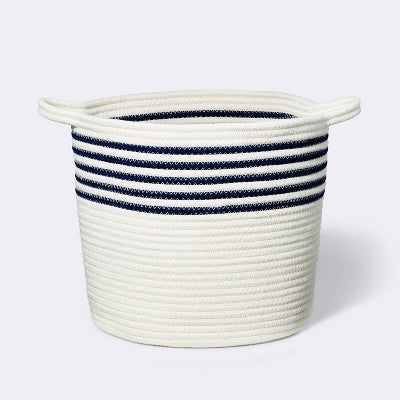  Coiled Rope Bin With Color Band - Cloud Island™