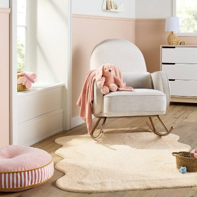  4'x6' Area Rug - Wave Edge/Cream - Cloud Island™