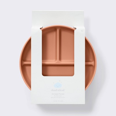  Plastic Plates - 3pk - Rust/Pink - Cloud Island™