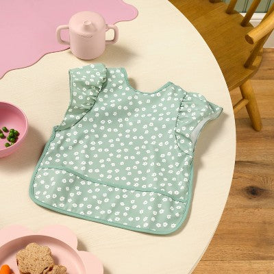  Short Sleeve Bib - Floral Ruffle - Cloud Island™