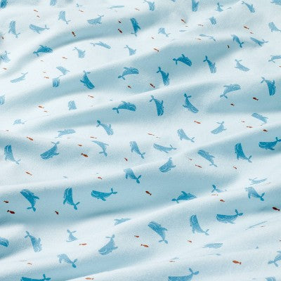  Cotton Fitted Crib Sheet - Whales - Cloud Island™
