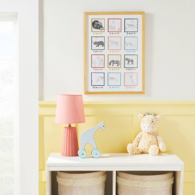  Milestone 4" X 4" Image Opening Picture Frame - Multi Bright With Natural Frame - Cloud Island™