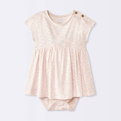  Baby Girls' Floral Modal Jersey Romper - Cloud Island™ Pink