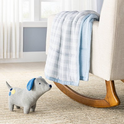  Muslin Quilt Baby And Toddler Blanket - Blue - Cloud Island™