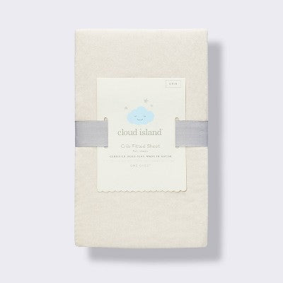  Polyester Rayon Fitted Crib Sheet - Cloud Island™