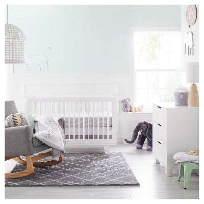  Crib Bedding Set Two By Two 4pc - Cloud Island™ Gray