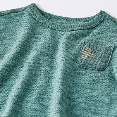 Baby Boys' 2pc Plus Graphic T-Shirt & Gauze Pants Set - Cloud Island™ Blue