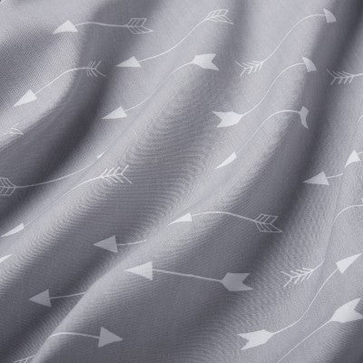  Fitted Crib Sheet Arrows - Cloud Island™ Gray