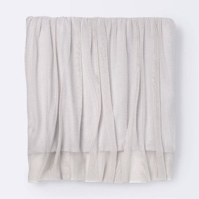  Crib Skirt Tulle - Cloud Island™ Gray