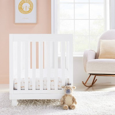  Flannel Fitted Crib Sheet Hello Script - Cloud Island™