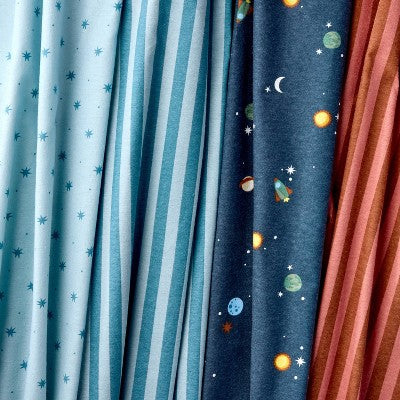  Flannel Baby Blankets - Space - 4pk - Cloud Island™