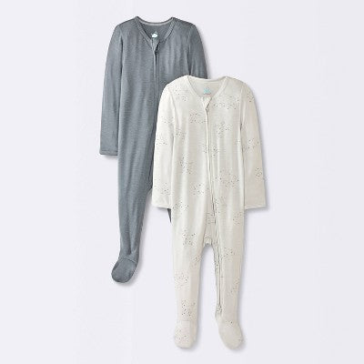  Baby Boys' 2pk Celestial Soft Blend Sleep N' Play - Cloud Island™ Gray