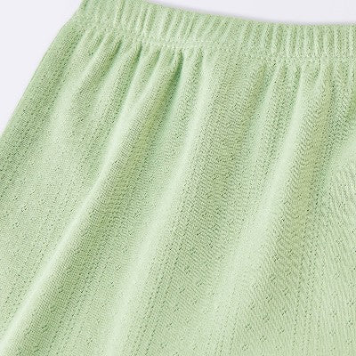  Baby 2pc Neutral Pointelle Top & Bottom Set - Cloud Island™ Green