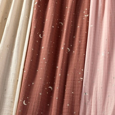  Muslin Swaddle Baby Blanket - Warm Metallic - 3pk - Cloud Island™