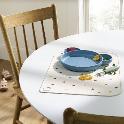  Silicone Placemat - Beige/Dots - Cloud Island™