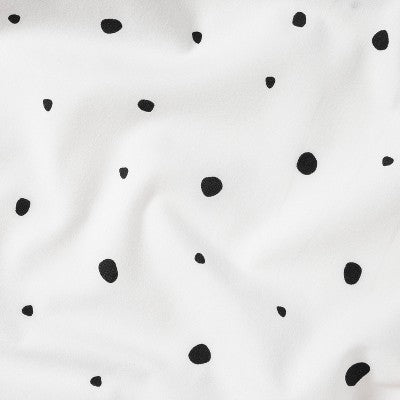  Fitted Crib Sheet Scatter Dot - Cloud Island™ - Black/Cream