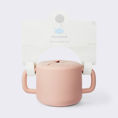  Silicone Snack Cup & Lid - Pink - Cloud Island™
