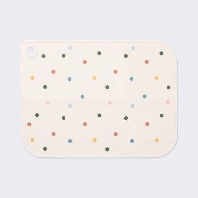  Silicone Placemat - Beige/Dots - Cloud Island™