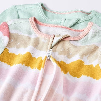  Baby Girls' 2pk Zip Romper - Cloud Island™