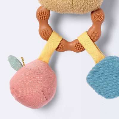  Handheld Plush Rattle Baby Toy - Bear - Cloud Island™