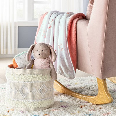  Plush Baby Blanket - Small Floral - Cloud Island™