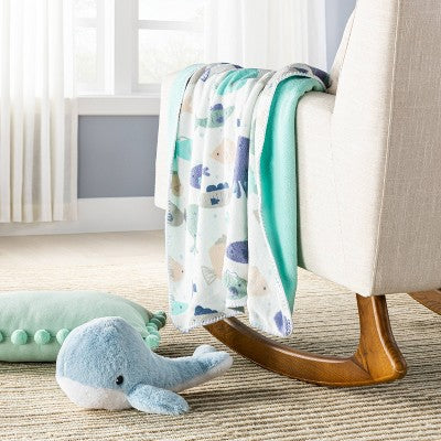  Plush Baby Blanket - Fish - Cloud Island™