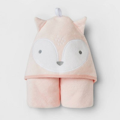  Baby Fox Hooded Bath Towel - Cloud Island™ Pink